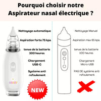 Aspirateur nasal électrique pour bébé