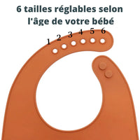 Bavoir Baby-Crea avec fermeture ajustable