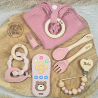 Coffret cadeau de naissance avec prénom