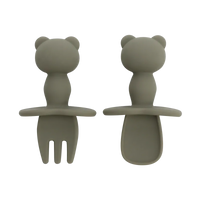Couverts bébé silicone souple sans BPA