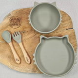 Kit repas premier âge bébé design chat complet