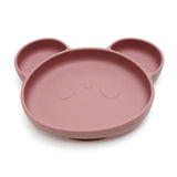 Assiette ventouse bébé en silicone rose