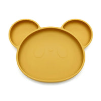 Assiette bébé silicone panda jaune