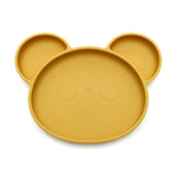 Assiette bébé silicone panda jaune